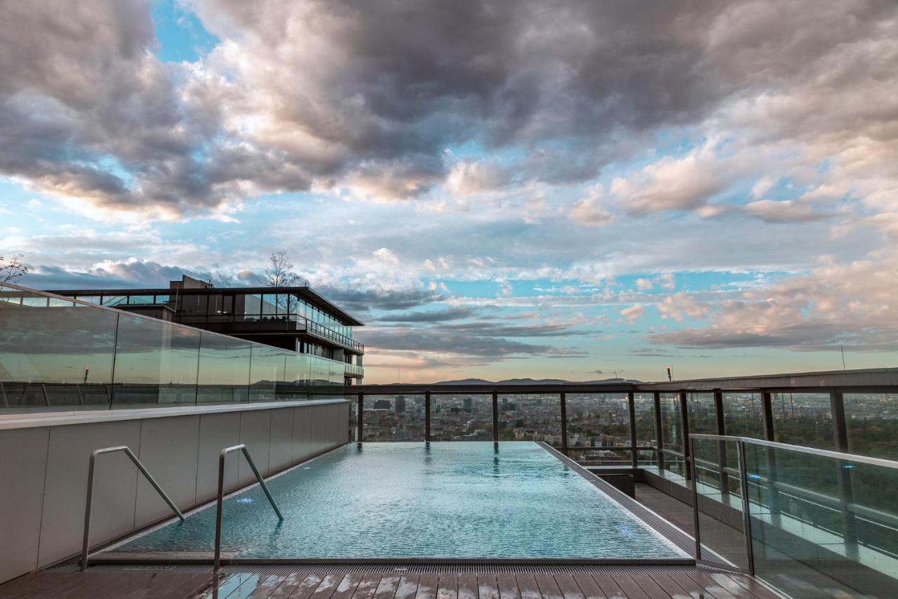 Amazing View Over Vienna And Infinity Pool Exterior foto